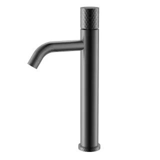 Смеситель для раковины Boheme Stick Diamond 122-GM оружейная сталь